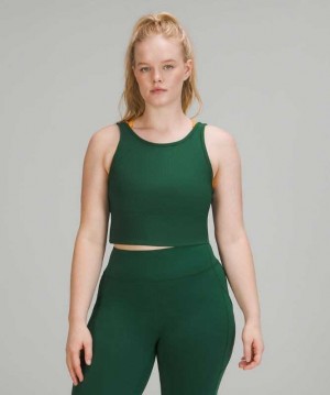 Lululemon Power Pivot Rib Kadın Üstler Yeşil | ASZHMY-460