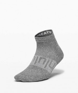 Lululemon Power Stride Ankle Kadın Çorap Gri | AVLFDQ-653