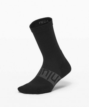 Lululemon Power Stride Crew Anti-Stink Kadın Çorap Siyah | CIGYVB-273