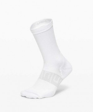 Lululemon Power Stride Crew Erkek Çorap Beyaz | KUISMG-083