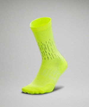 Lululemon Power Stride Crew Ref Erkek Çorap Sarı | NTAIDF-609