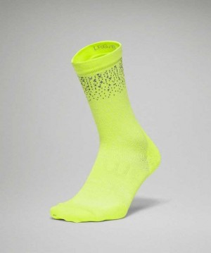 Lululemon Power Stride Crew Refl Erkek Çorap Sarı | SJFTMC-042