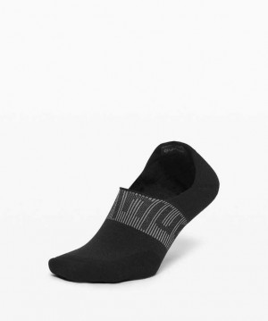 Lululemon Power Stride No-Show with Active Grip Anti-Stink Erkek Çorap Siyah | INVGSR-836