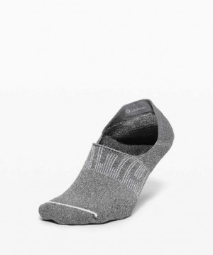Lululemon Power Stride No-Show with Active Grip Anti-Stink Erkek Çorap Gri | XRBSFQ-730