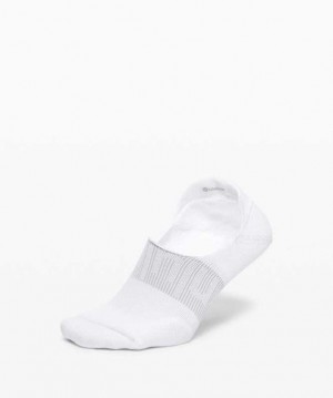 Lululemon Power Stride No-Show with Active Grip Erkek Çorap Beyaz | FDGBUP-746