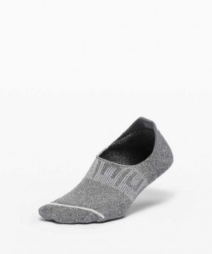 Lululemon Power Stride No Show Performaheel Anti-Stink Kadın Çorap Gri | ZPUAMB-428