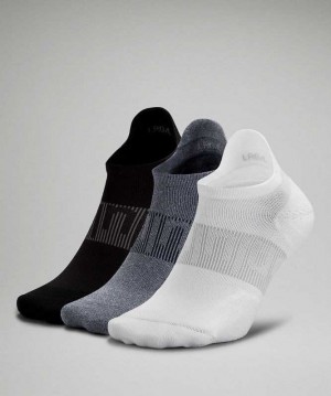 Lululemon Power Stride Tab 3P Erkek Çorap Beyaz Mavi Siyah | HVWNST-084