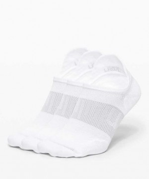 Lululemon Power Stride Tab 3 Pack Erkek Çorap Beyaz | QGSFLN-402