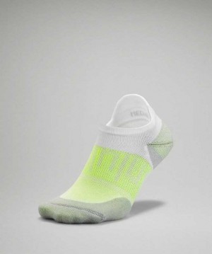 Lululemon Power Stride Tab Erkek Çorap Beyaz Sarı | AQGIKU-130