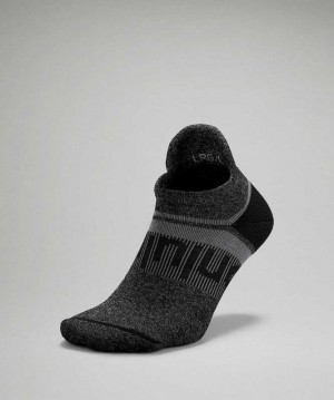 Lululemon Power Stride Tab Wool Erkek Çorap Siyah Gri | LJKOFC-428