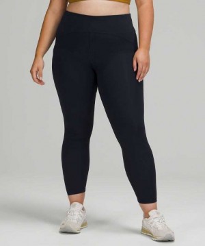 Lululemon Power Thru High-Rise Tight 25" Kadın Tayt Lacivert | KEUTGX-598