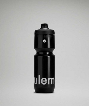 Lululemon Purist Cycling Waterbottle Su şişeleri Siyah Beyaz | QYFSHW-358