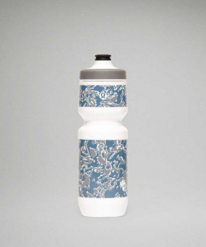 Lululemon Purist Cycling Waterbottle Su şişeleri Mavi Gri Beyaz | UKFVON-023
