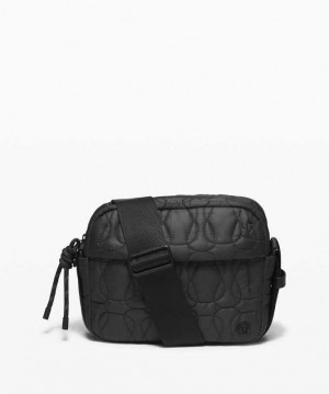 Lululemon Quilted Embrace Crossbody Çantası Siyah | QTXIYL-372