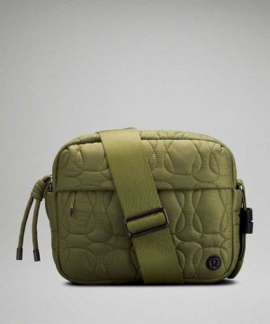 Lululemon Quilted Embrace Crossbody Çantası Yeşil | VAMCHY-196