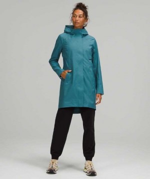 Lululemon Rain Rebel Kadın Mont Mavi | TCHEFW-920