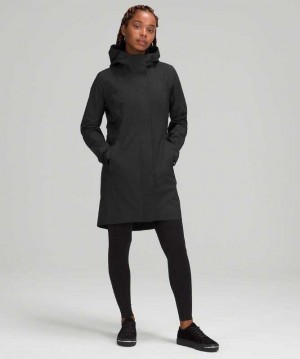 Lululemon Rain Rebel Kadın Mont Siyah | KNBFUV-623