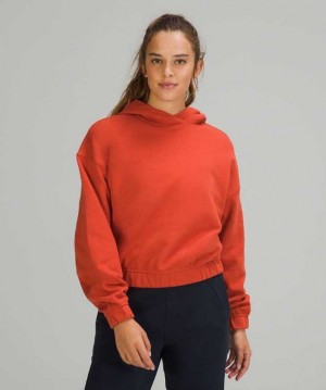 Lululemon Relaxed Cropped Kadın Kapşonlu Turuncu | KFGBYH-190