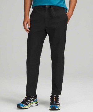 Lululemon Relaxed Fit Belted Stretch Pant Erkek Pantolon Siyah | QRBDUX-524