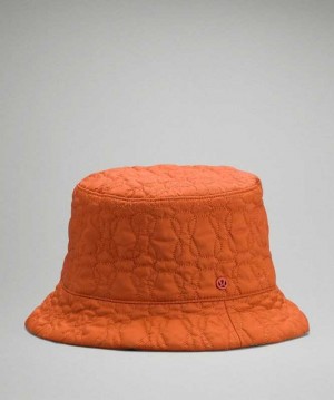 Lululemon Reversible Quilted Bucket Şapkalar Turuncu | PBOVKF-860