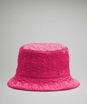 Lululemon Reversible Quilted Bucket Şapkalar Pembe | XSDUBC-840