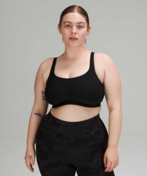 Lululemon Run Times High Support, B–E Cups Kadın Spor Sütyeni Siyah | KTWLJS-184