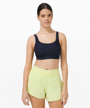 Lululemon Run Times High Support, B–E Cups Kadın Spor Sütyeni Lacivert | GLMRTH-412