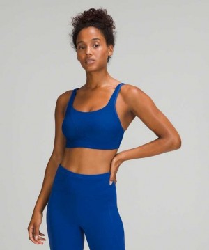 Lululemon Run Times High Support, B–G Cups Kadın Spor Sütyeni Mavi | JBYSFX-041