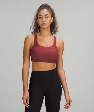 Lululemon Run Times Kadın Spor Sütyeni Mulled Wine | LNQSOA-186