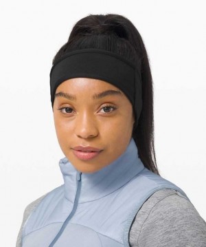 Lululemon Run for It All Earwarmer Şapkalar Siyah | ATUOKG-768