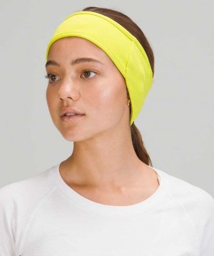 Lululemon Run for It All Earwarmer Şapkalar Sarı | PNHQAJ-834