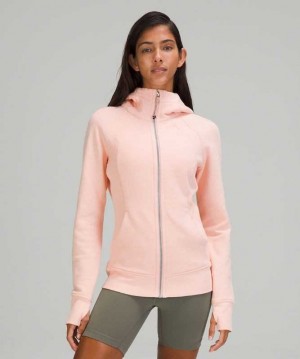 Lululemon Scuba Light Cotton Fleece Kadın Tişörtü Pembe | UODMJS-379