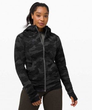 Lululemon Scuba Light Cotton Fleece Kadın Tişörtü Camo Koyu | UYHESI-709