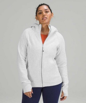 Lululemon Scuba Light Cotton Fleece Kadın Tişörtü Açık Gri | YWIQRN-984