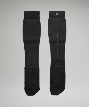 Lululemon SeaWheeze MicroPillow Compression Run Knee High Kadın Çorap Siyah | EYSLJG-327