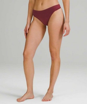 Lululemon Seamless Thong Kadın İç Giyim Mulled Wine | SAHMOP-197