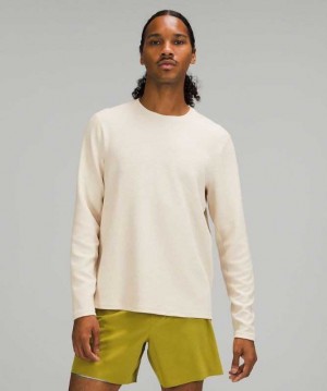 Lululemon Shift Stitch Crew Erkek Tişörtü Beyaz | CGSIJQ-403