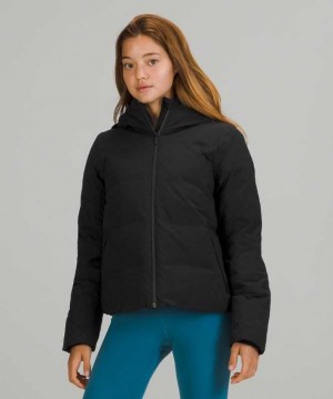 Lululemon Slush Hour Hooded Kadın Mont Siyah | NZIBFT-890