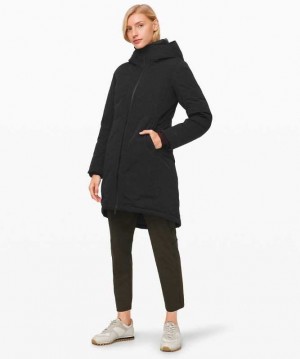 Lululemon Snow Warrior Parka Kadın Mont Siyah | BUHAEV-879