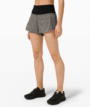 Lululemon Speed Up High-Rise 4" Lined Kadın Şort Siyah Siyah | YCEGTM-895