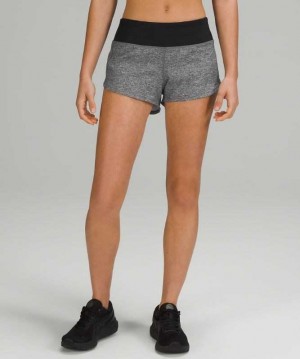 Lululemon Speed Up Low-Rise Lined 2.5" Kadın Şort Siyah Siyah | TAFDJV-247