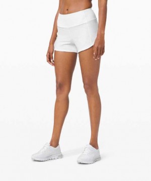 Lululemon Speed Up MR 4" Lined Kadın Şort Beyaz | KBMWYP-274