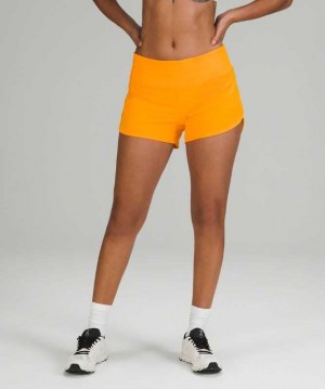 Lululemon Speed Up MR 4" Lined Kadın Şort Clementine | ZJOBHT-208