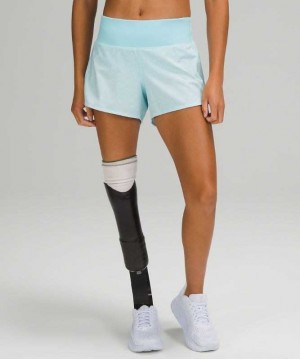 Lululemon Speed Up MR 4" Lined Kadın Şort Mavi Mavi | LWVKFJ-725