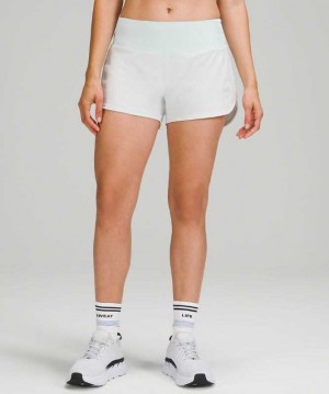 Lululemon Speed Up MR 4" Lined Kadın Şort Ocean Air | BNXAIG-160