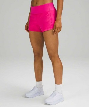 Lululemon Speed Up MR 4" Lined Kadın Şort Pembe | ERWSZM-236