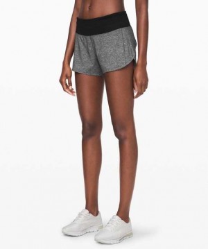 Lululemon Speed Up MR 4" Lined Kadın Şort Siyah Siyah | CLAIDV-980