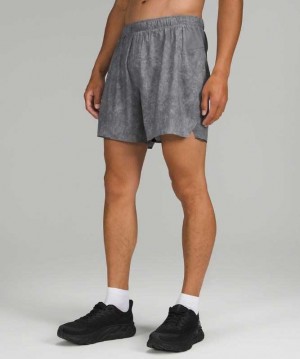 Lululemon Surge 6" Lined Erkek Şort Gri | YBNDIM-071