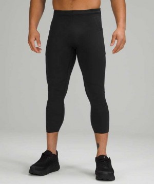 Lululemon Surge Tight 22" Nulux Erkek Pantolon Siyah | ZRYHTV-680