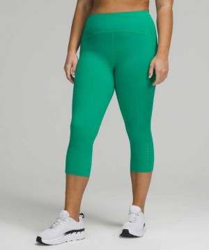 Lululemon Swift Speed High-Rise Crop 21" Kadın Tayt Emerald Ice | KUHZRF-354
